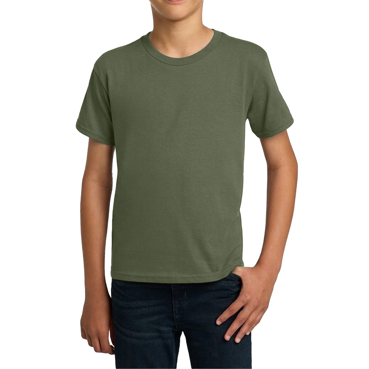 Gildan Youth Heavy Cotton T-Shirt, Plain Short Sleeve Craft & Print Ready